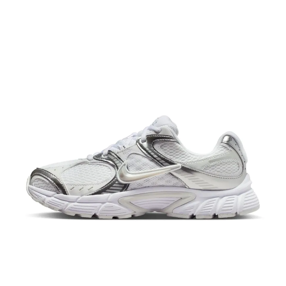 Nike V5 RNR scarpe donna stile Y2K suola spessa argentate