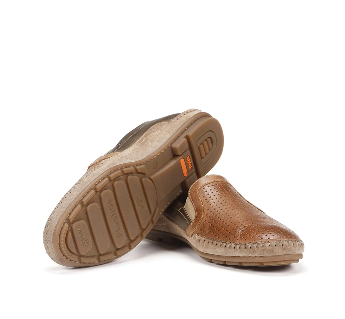 Fluchos Dorian F1172 mocassino uomo marrone casual