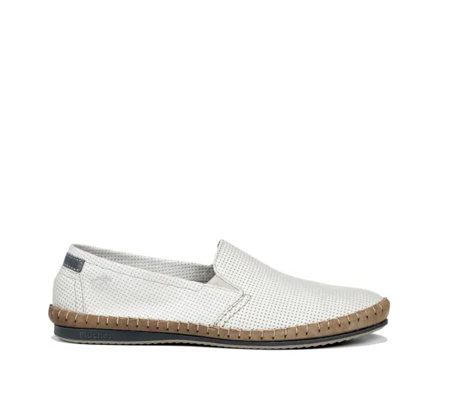 Fluchos Bahamas 8674 Slip On Uomo Bianche senza Lacci