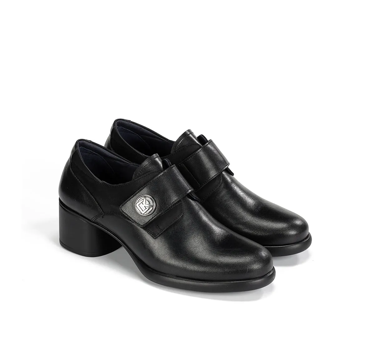 Fluchos Macy D9375 Décolleté Donna Nere Tacco Pelle