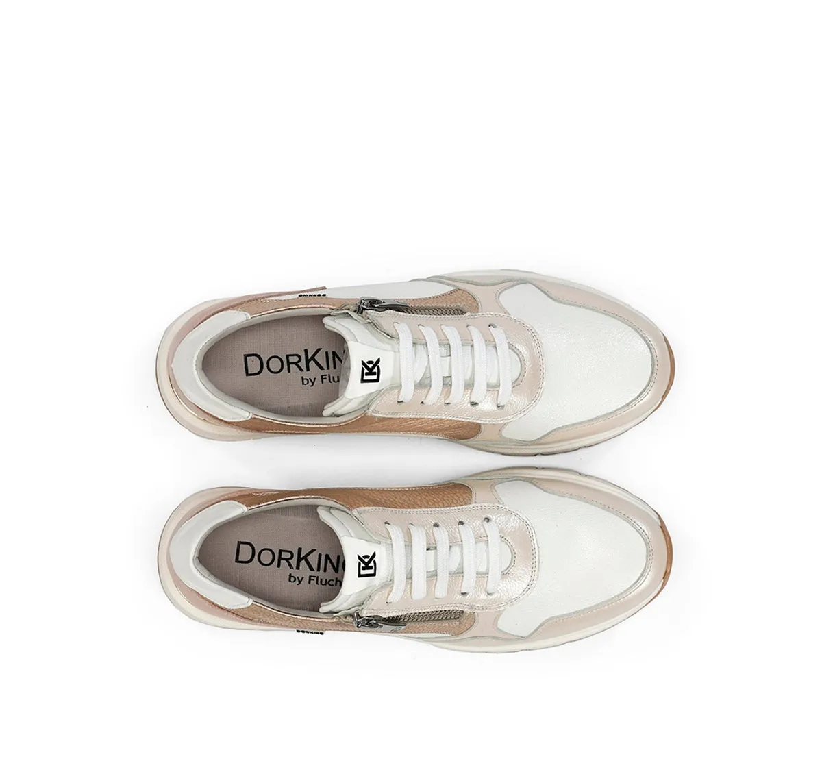 Dorking Serena D9308 sneakers donna taupe pelle