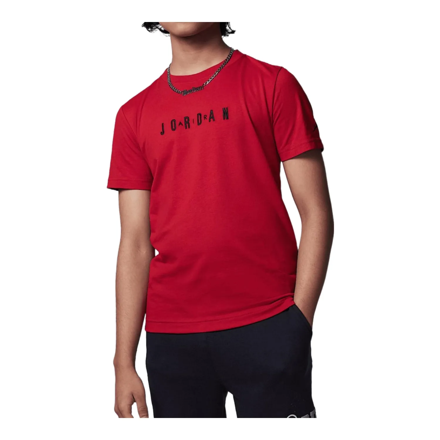 Jordan Logo t-shirt bambino S bianca cotone