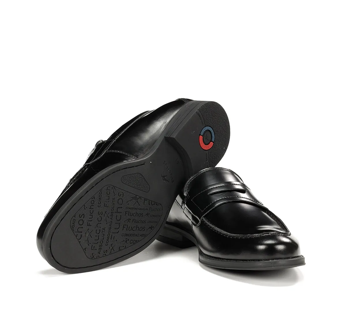 Fluchos Arthur F1933 mocassino uomo nero elegante
