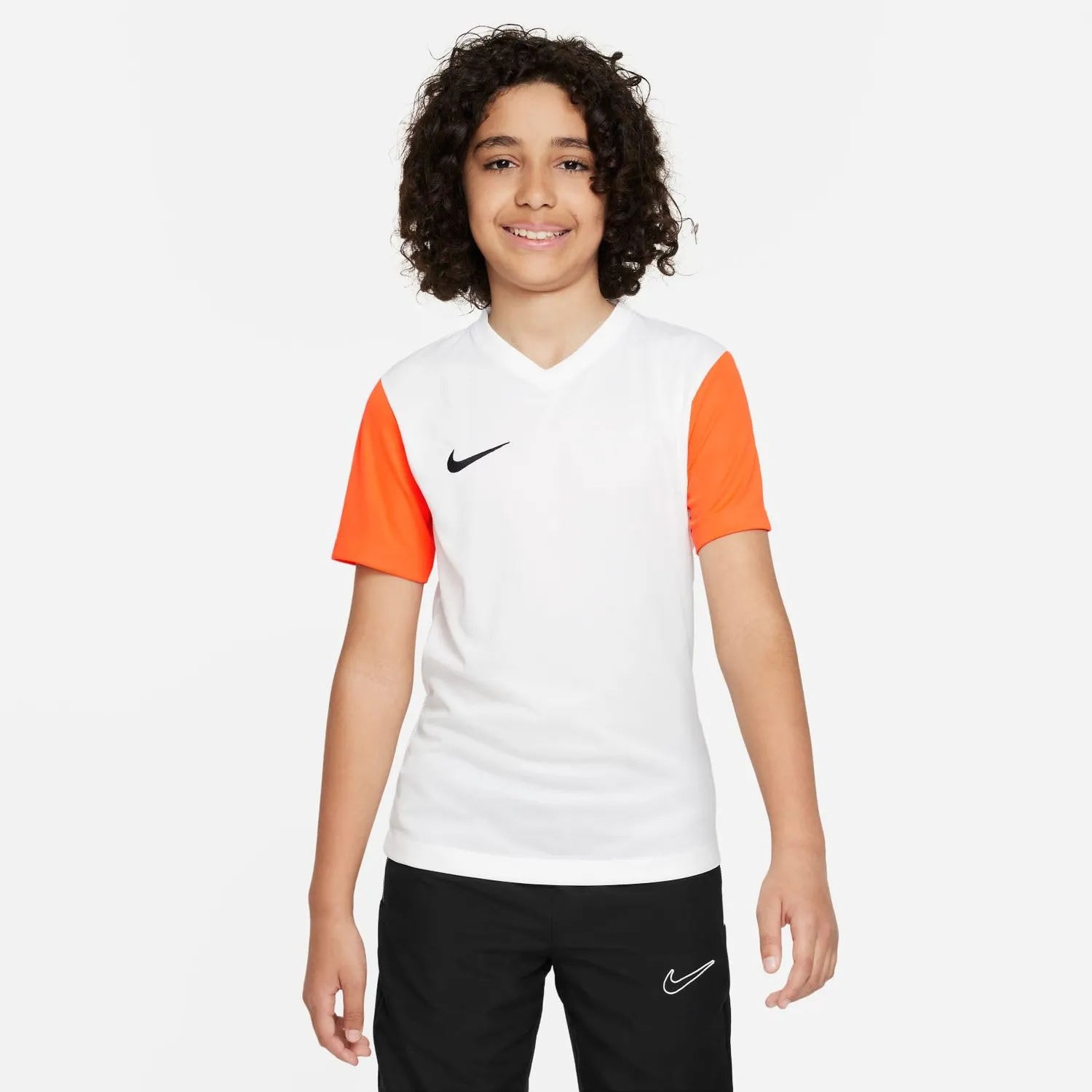 Nike Park VII maglia calcio bimbo bianca L/S