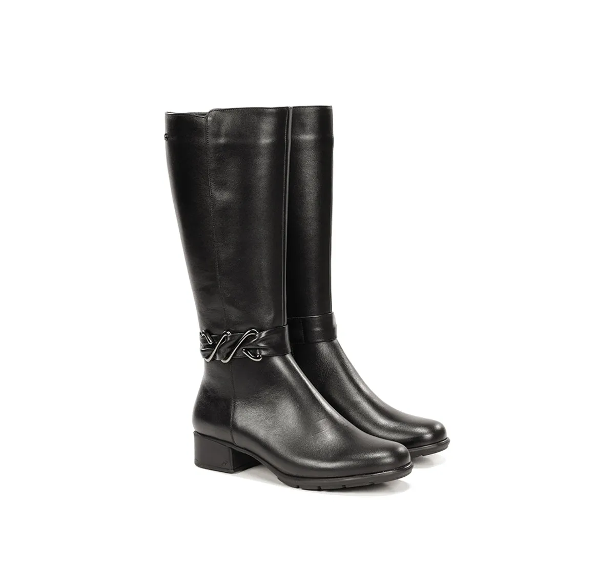 Fluchos Lerin F2562 Stivale Donna Nero Pelle Fibbia