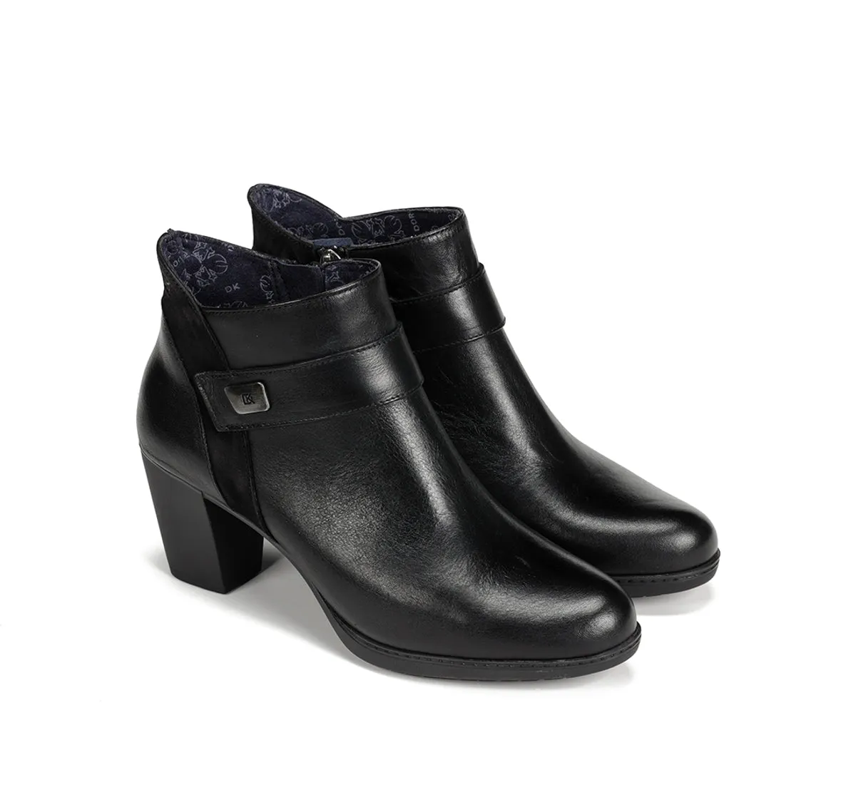 Fluchos Evelyn D9111 stivaletti donna neri tacco alto