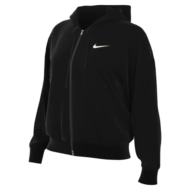 Nike Phoenix Fleece Felpa Zip Donna S Nero Sail