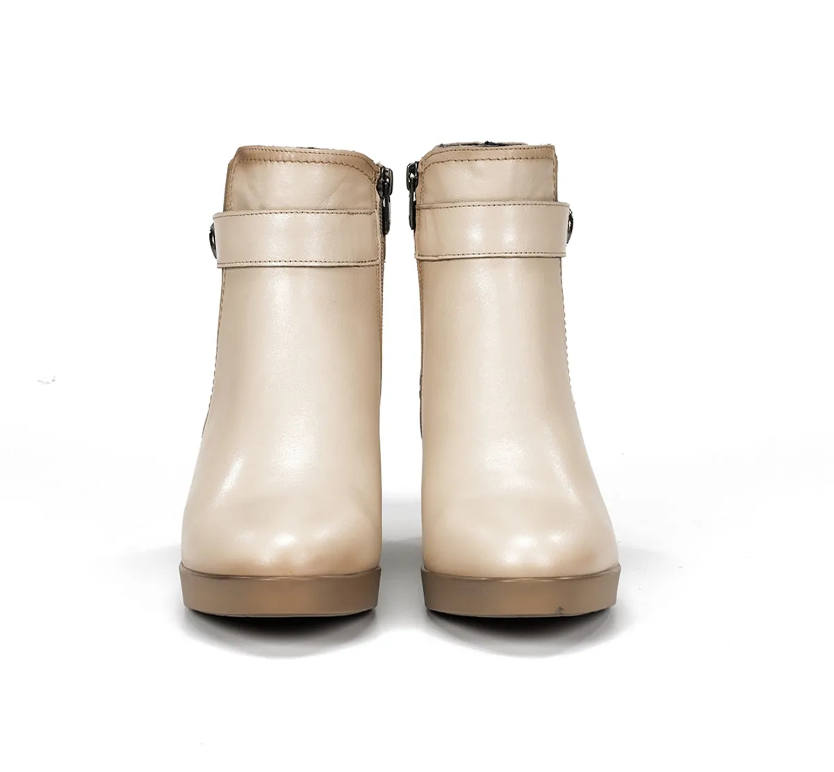 Fluchos Elite D9422 Stivaletto Donna Tortora con Tacco