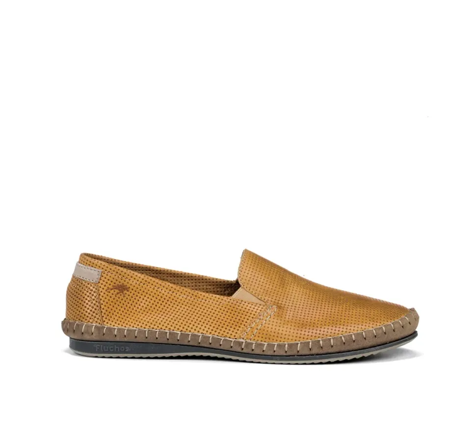 Fluchos Bahamas 8674 Mocassini Uomo Gialli Slip On