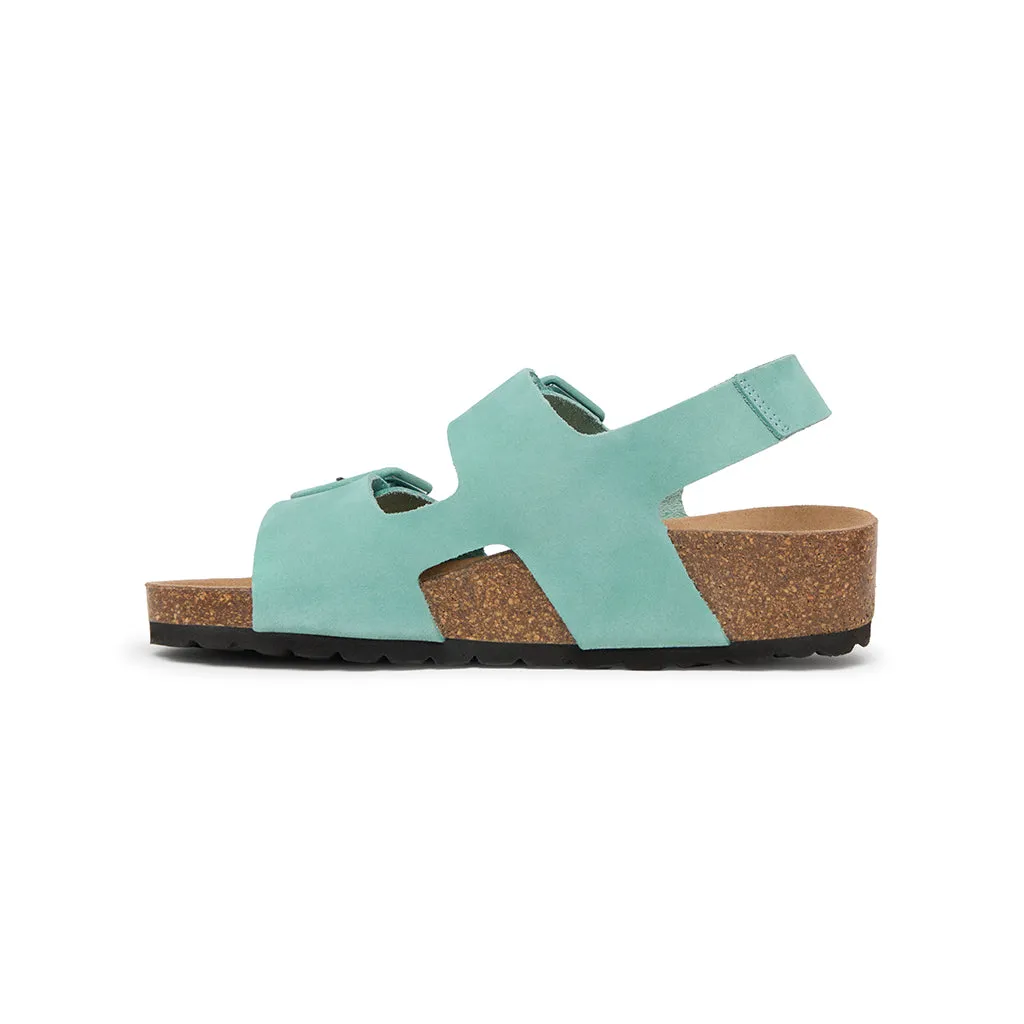 Suecos Sommar sandali donna azzurri zeppa