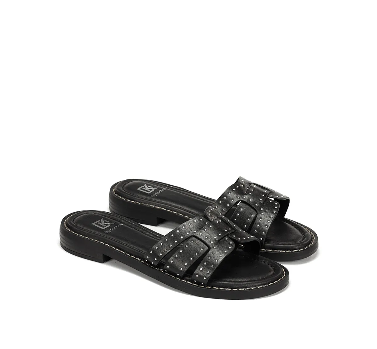 Fluchos Ega D9731 Sandali Donna Neri Bassi
