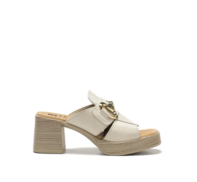 Fluchos Diamond D9284 sandali taupe tacco largo