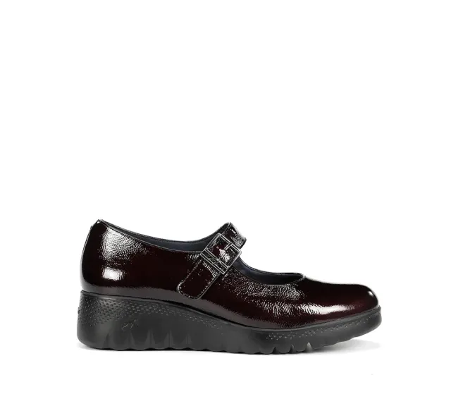 Fluchos Live F2247 scarpe donna bordeaux con zeppa