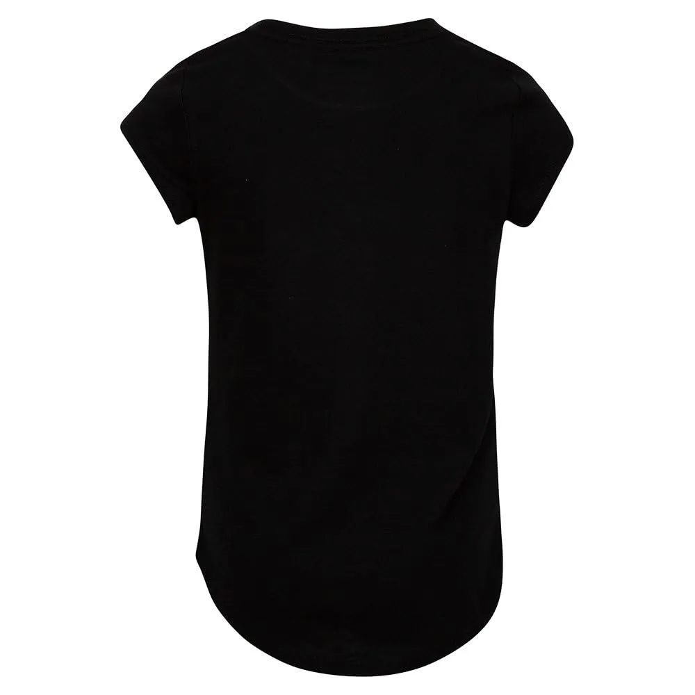 Nike 36F245023 T-shirt Bambina Nera Cotone