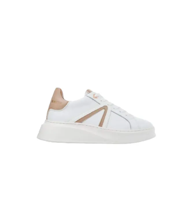 Alexander Smith Carnaby White Rose sneakers donna plateau