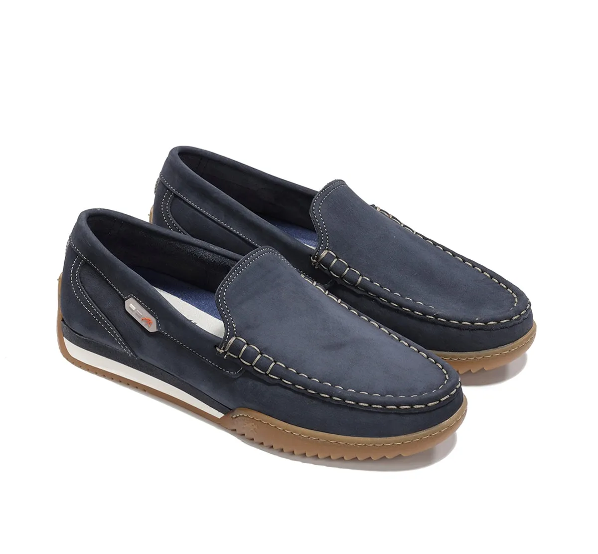 Fluchos Bruno F2432 mocassini uomo blu casual