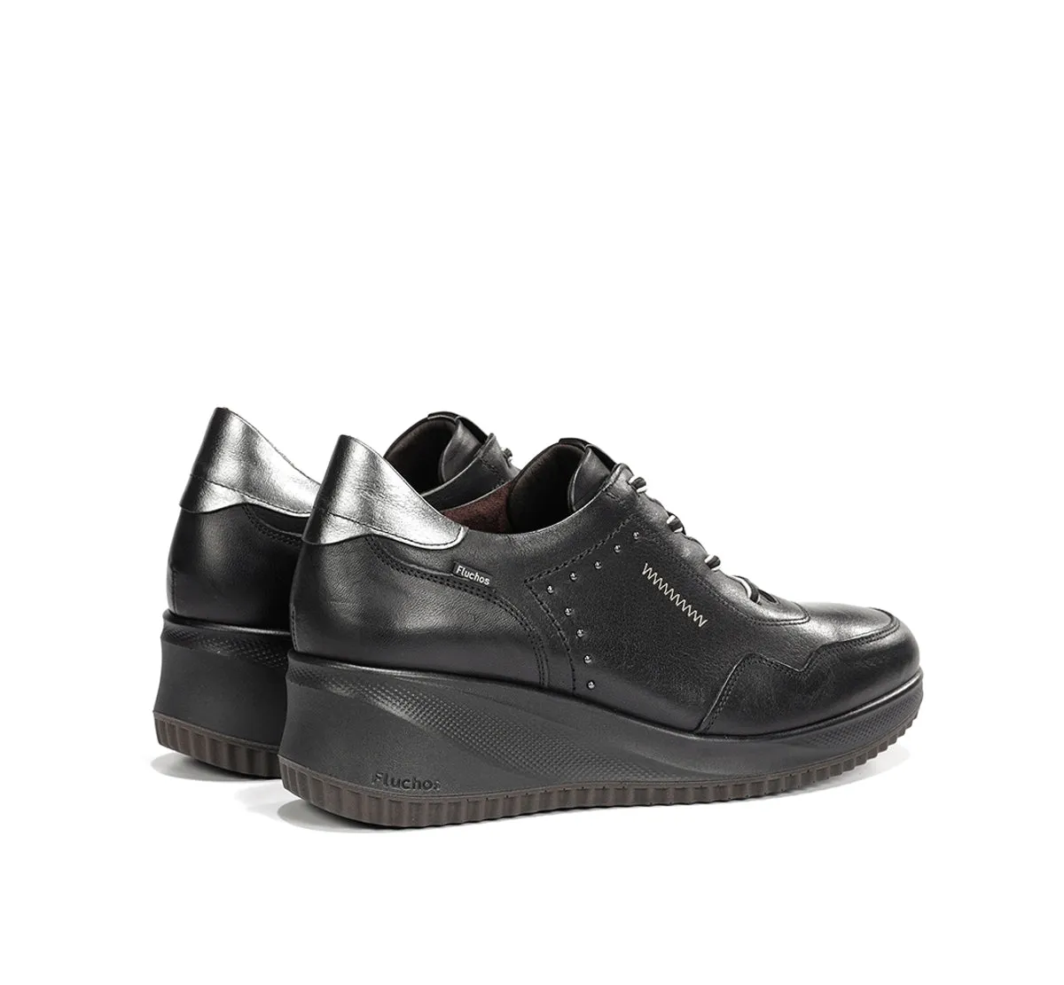 Fluchos Novax F2545 sneaker nero zeppa comoda