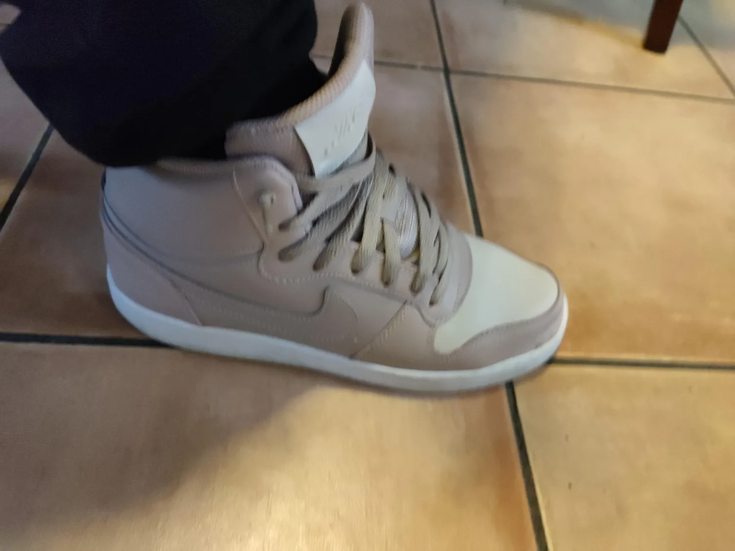 Nike Ebernon Mid sneakers donna 39 EU pelle nera
