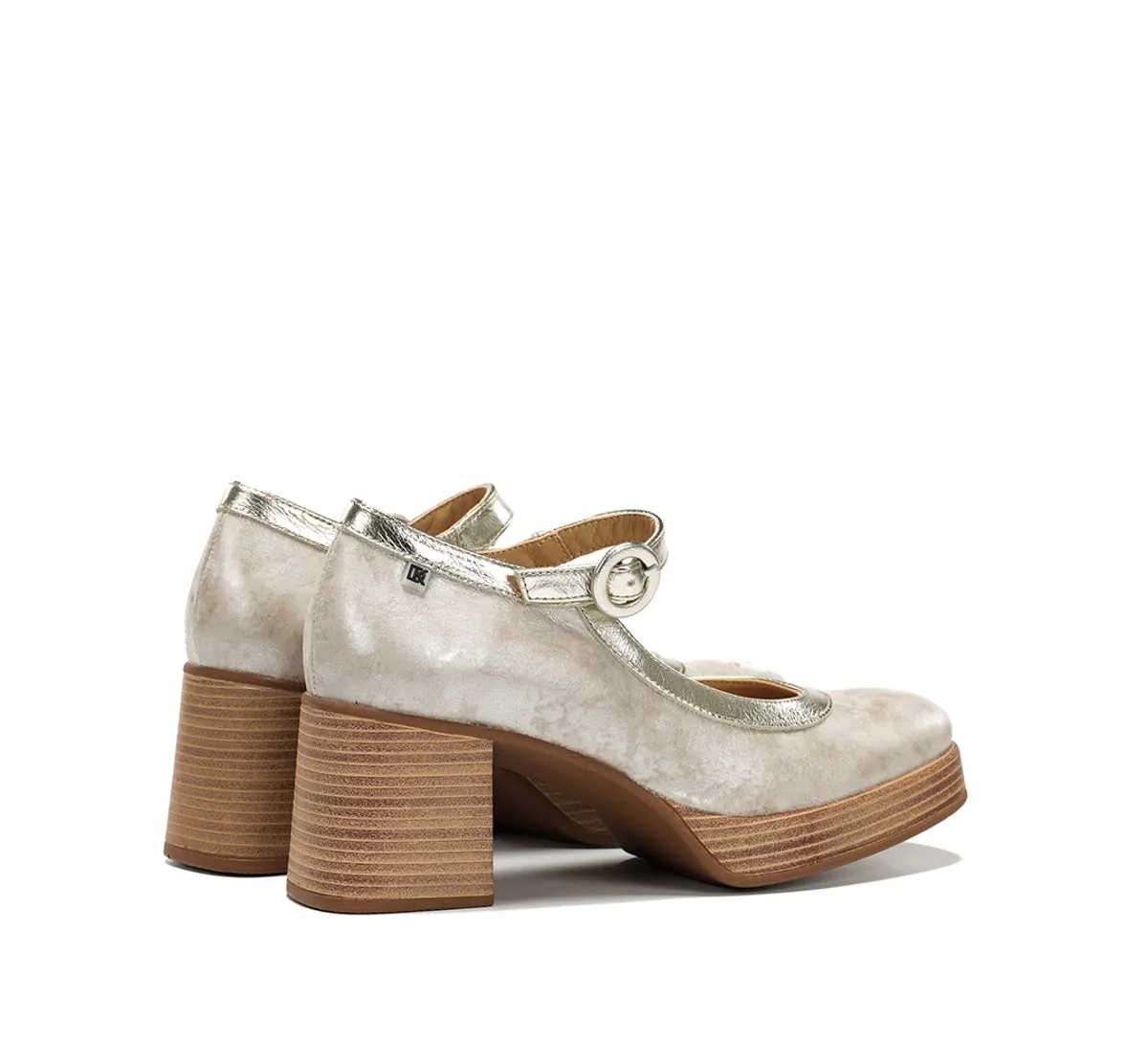 Fluchos Cristel D9661 scarpe taupe donna zeppa
