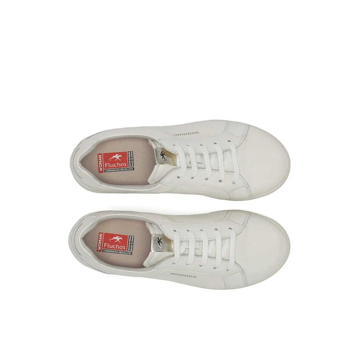 Fluchos Party F2438 sneakers donna bianche pianta larga