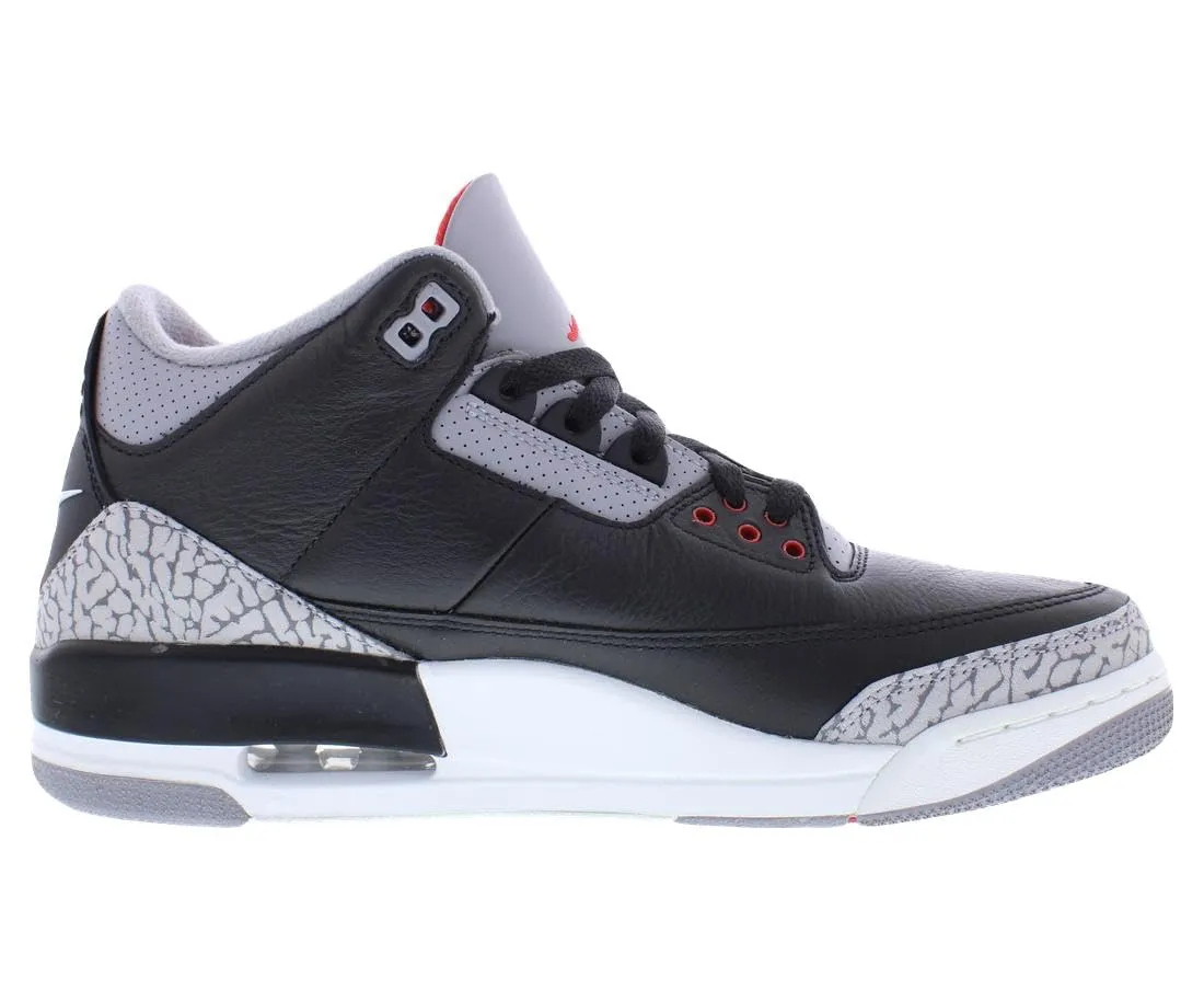 Nike Air Jordan 3 Retro sneakers uomo nere 8 UK pelle