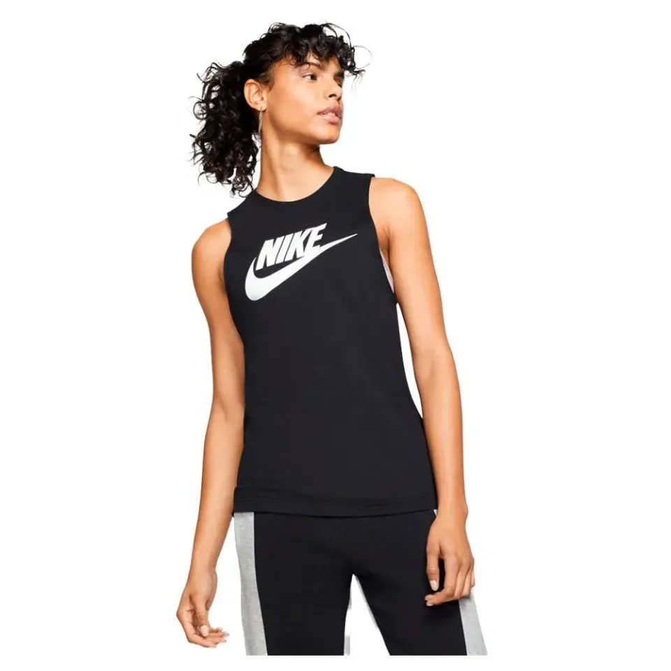 Nike Sportswear Essential canotta donna cotone nera