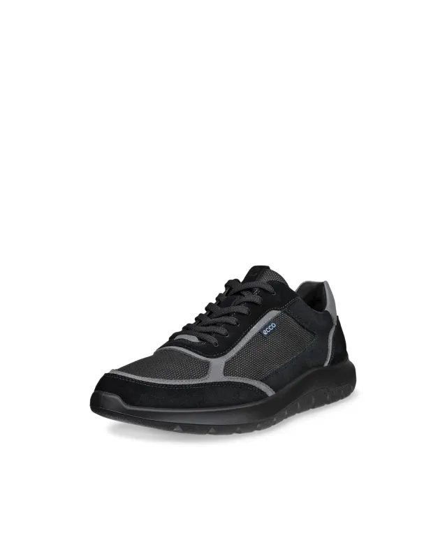 Ecco City Stride sneakers uomo pelle lacci neri