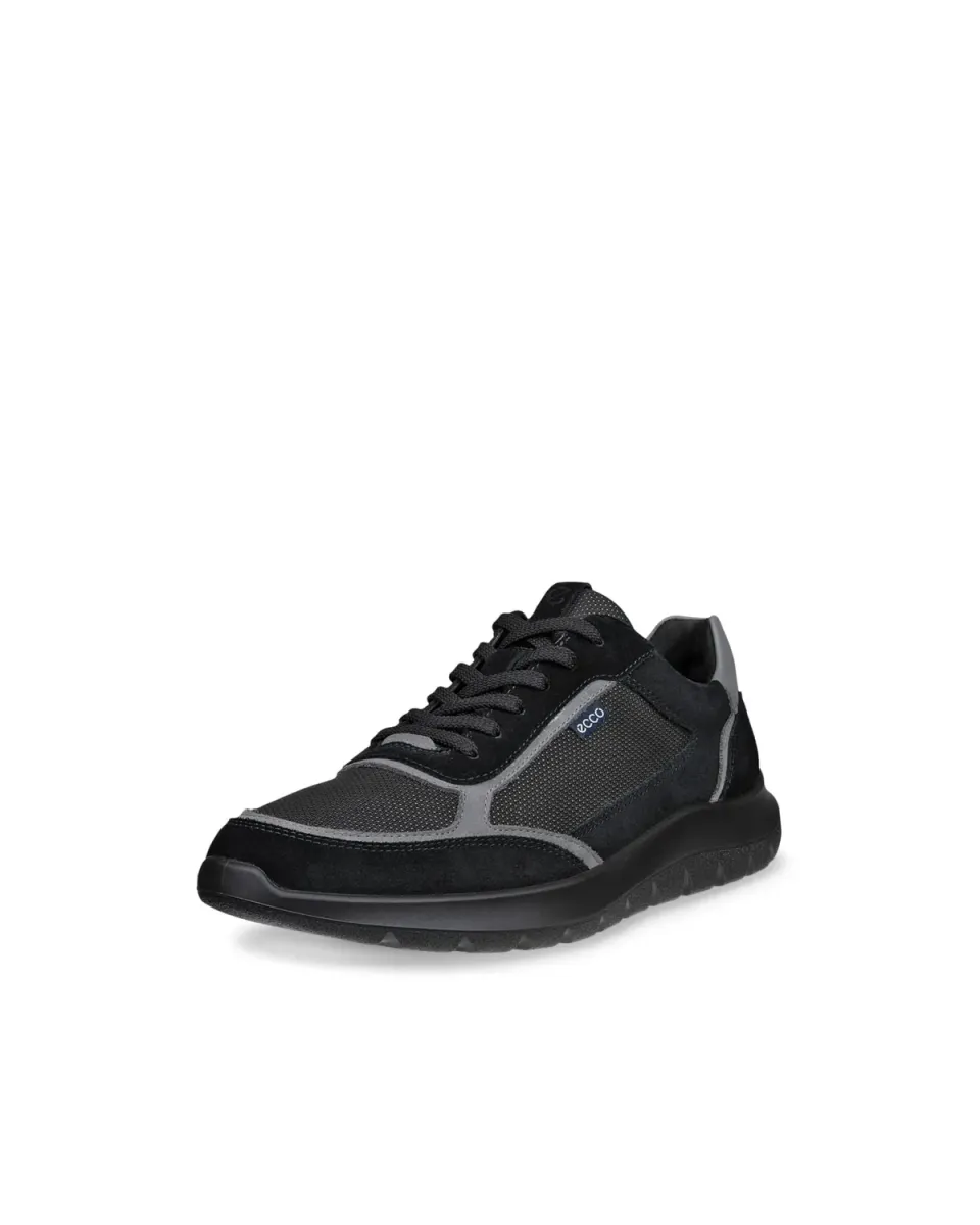 Ecco City Stride sneakers uomo pelle lacci neri
