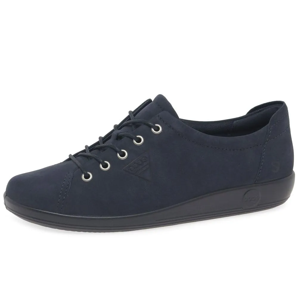 Ecco Soft 2.0 Lace Sneaker Donna Bianco Pelle