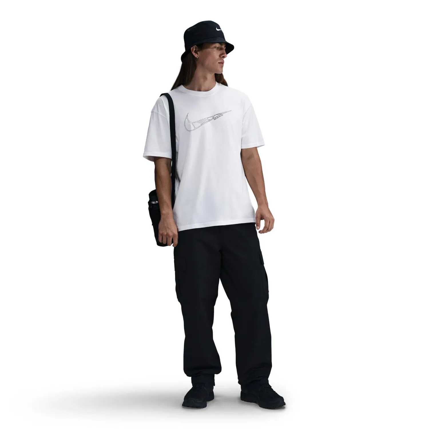 Nike Sportswear t-shirt uomo S nera cotone