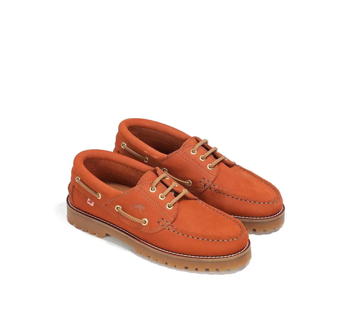 Fluchos Scott F0053 mocassini arancioni donna barca