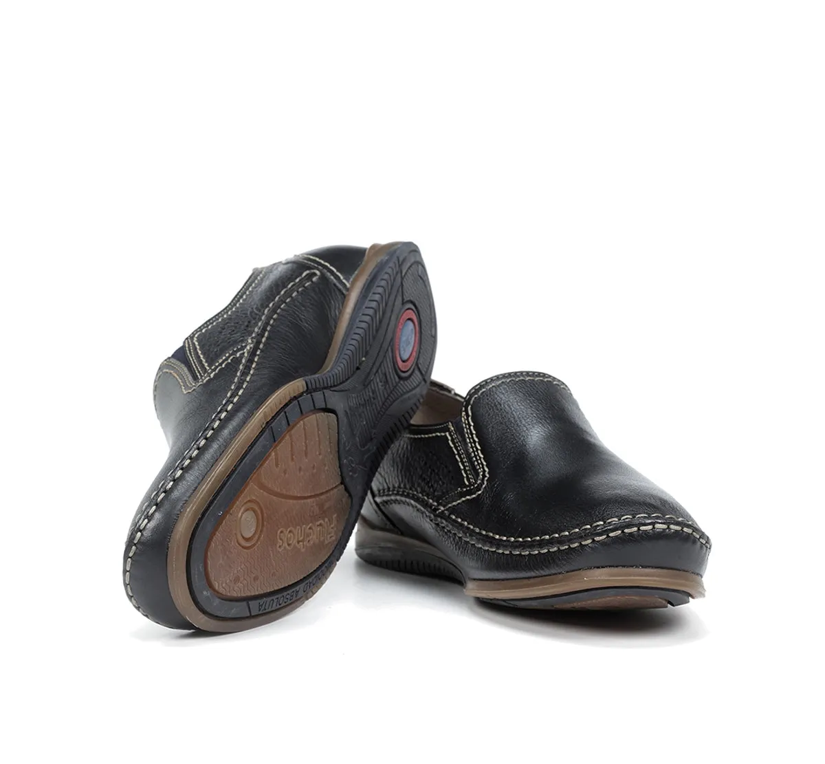 Fluchos Catamaran 8565 slip-on uomo blu pelle tessuto