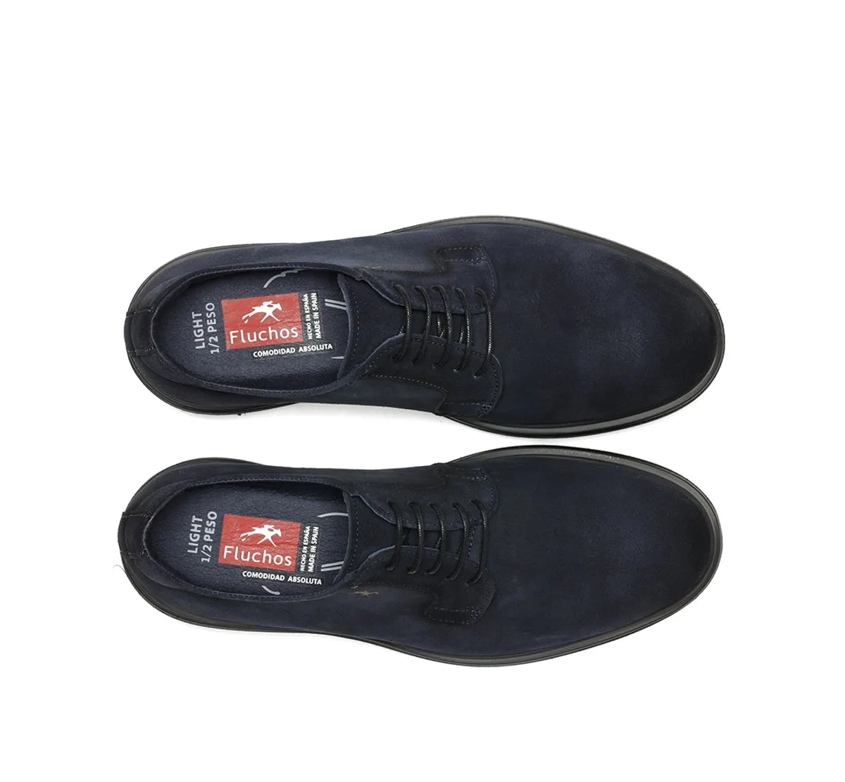 Fluchos Belgas F0631 scarpa blu uomo pelle classica
