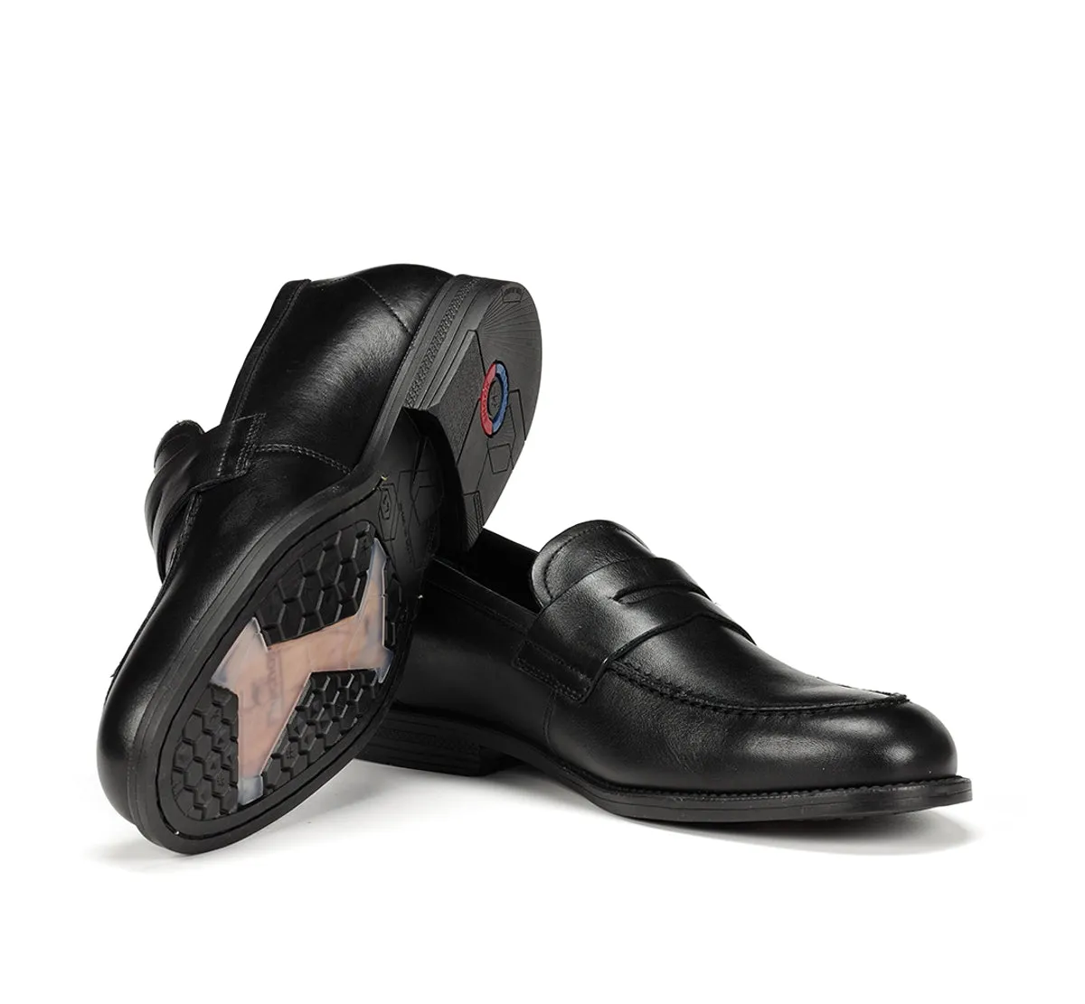 Fluchos Henri F0824 mocassini uomo neri pelle