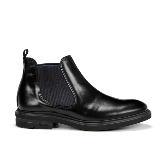 Fluchos Belgas F0770 stivaletti neri eleganti uomo