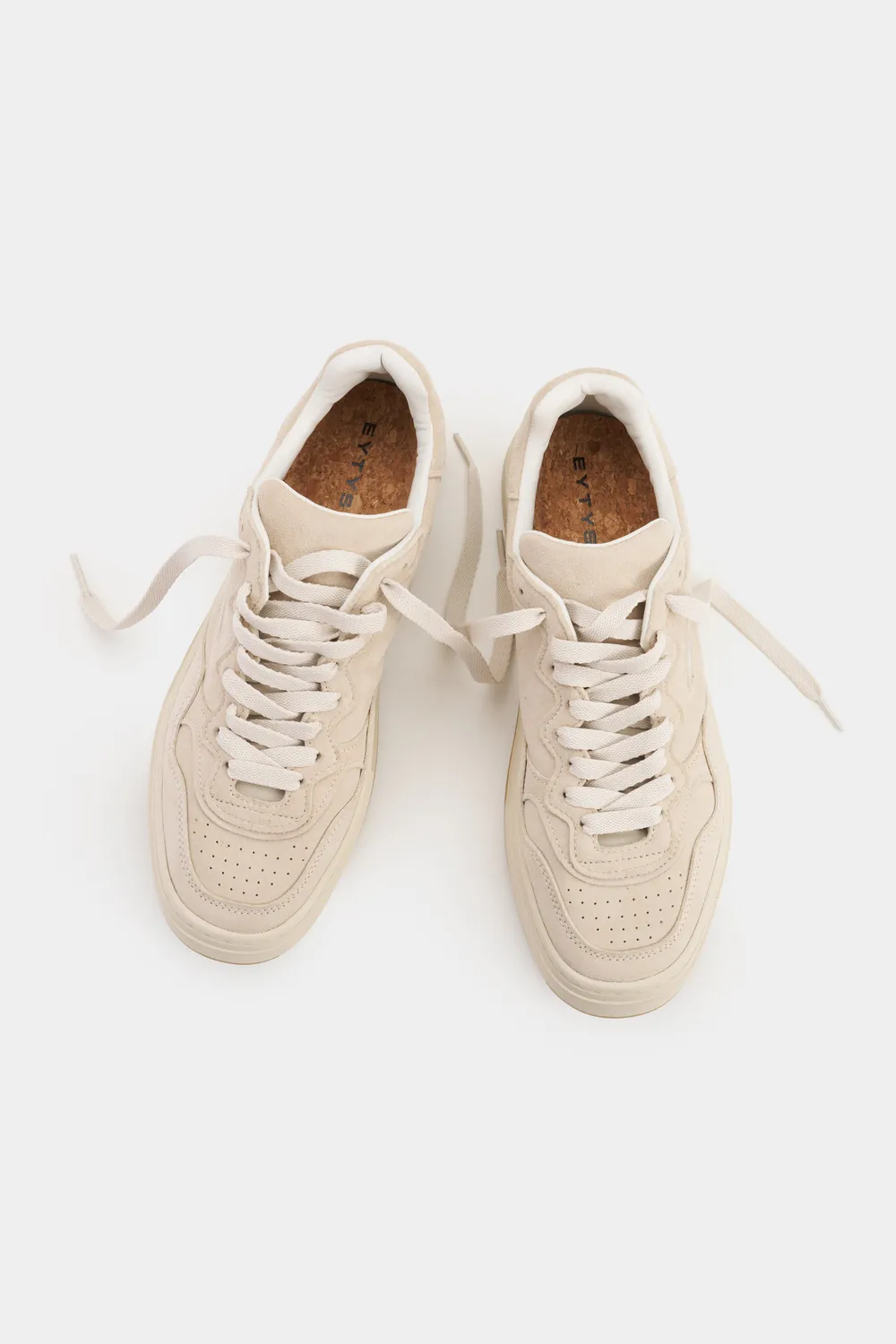 Eytys Trophy Bone Suede sneakers bianche camoscio