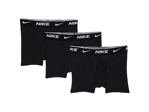 Nike Everyday boxer bambino nero cotone stretch pacco da 3