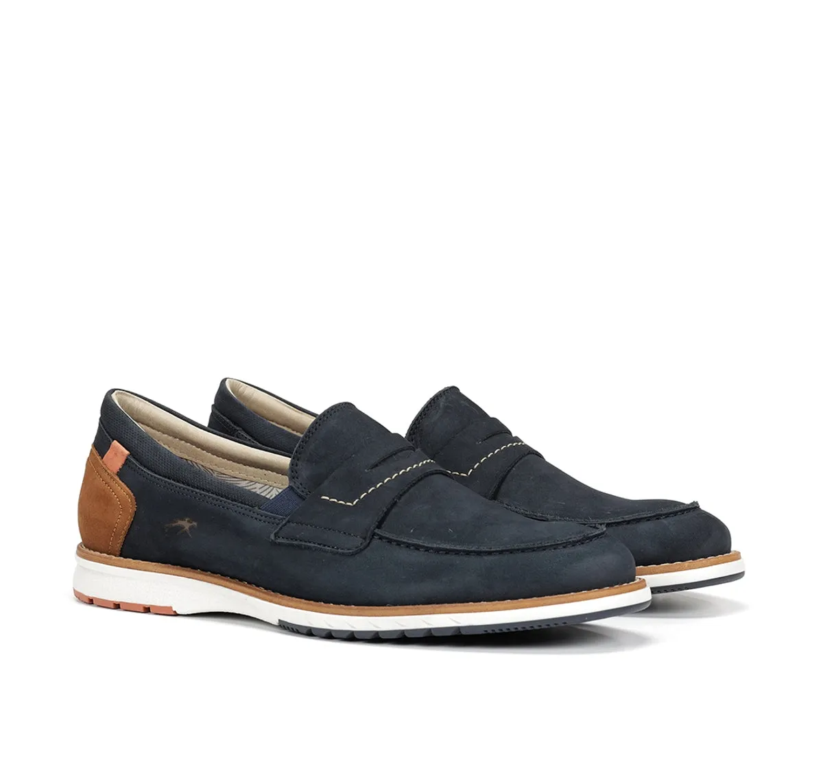 Fluchos Taylor F1980 mocassini uomo blu casual