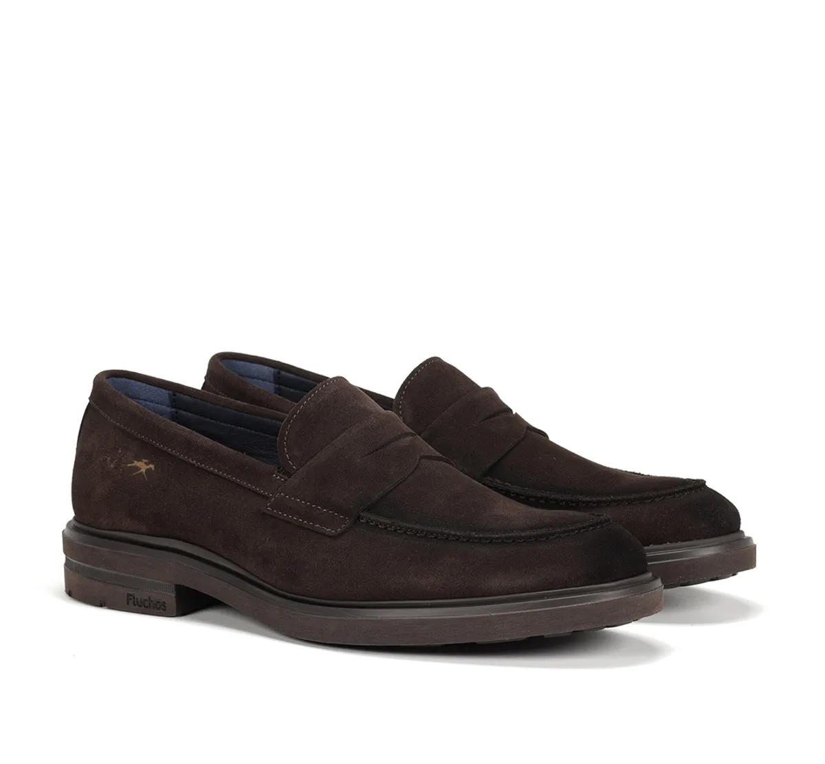 Fluchos Belgas F0633 mocassini marrone uomo eleganti