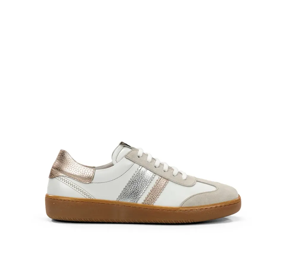 Fluchos Lynn D9476 Sneaker Donna Taupe con Velcro