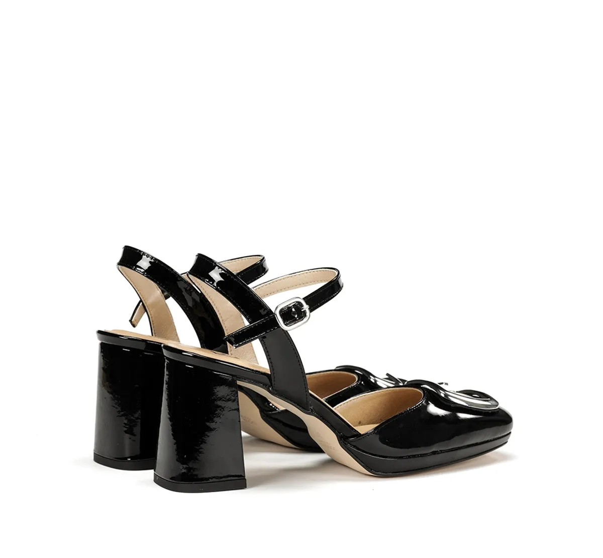 Fluchos Karla D9264 sandalo donna nero tacco