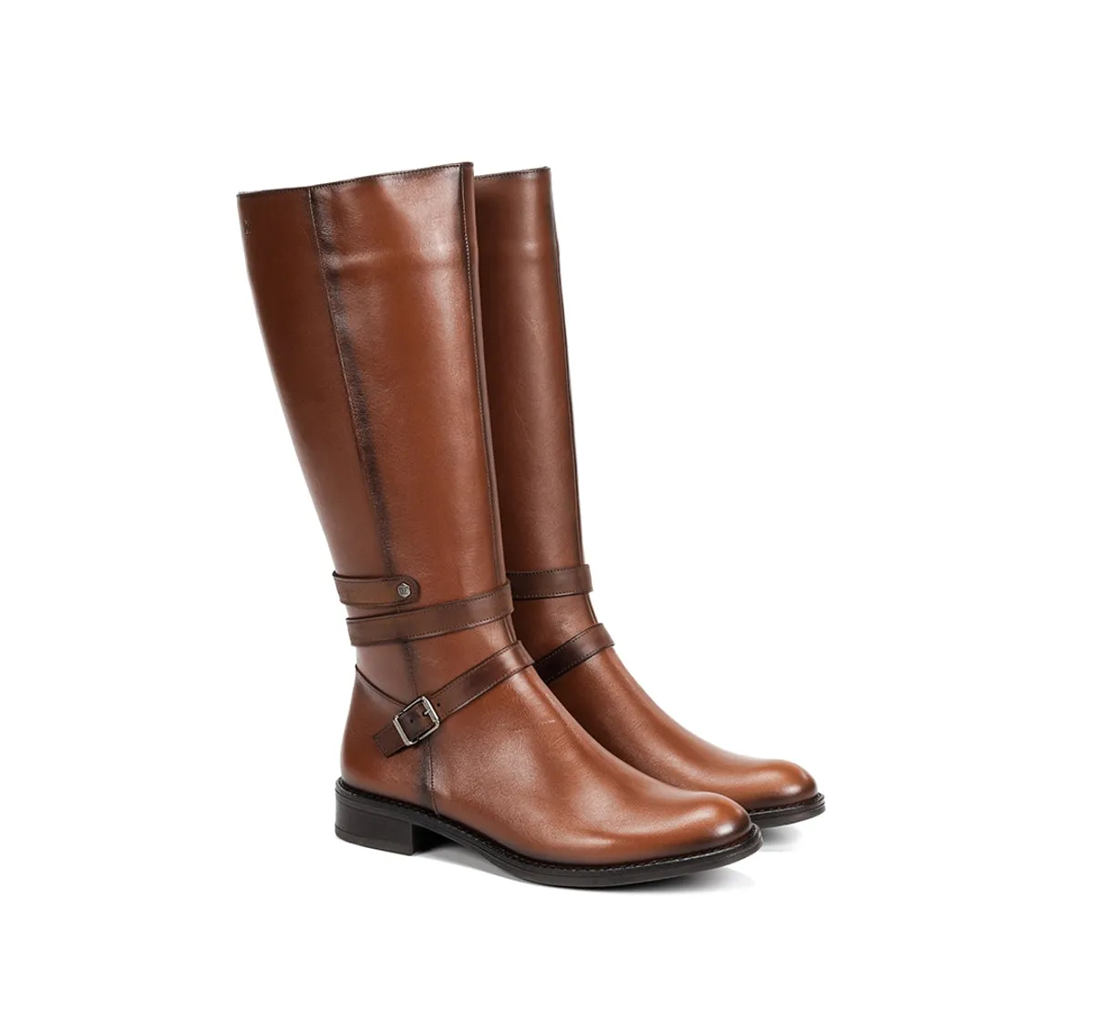 Fluchos Tierra D9532 stivale marrone linee femminili