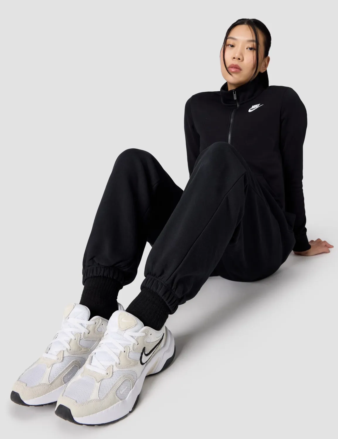 Nike Phoenix Fleece pantaloni tuta donna pile vita media