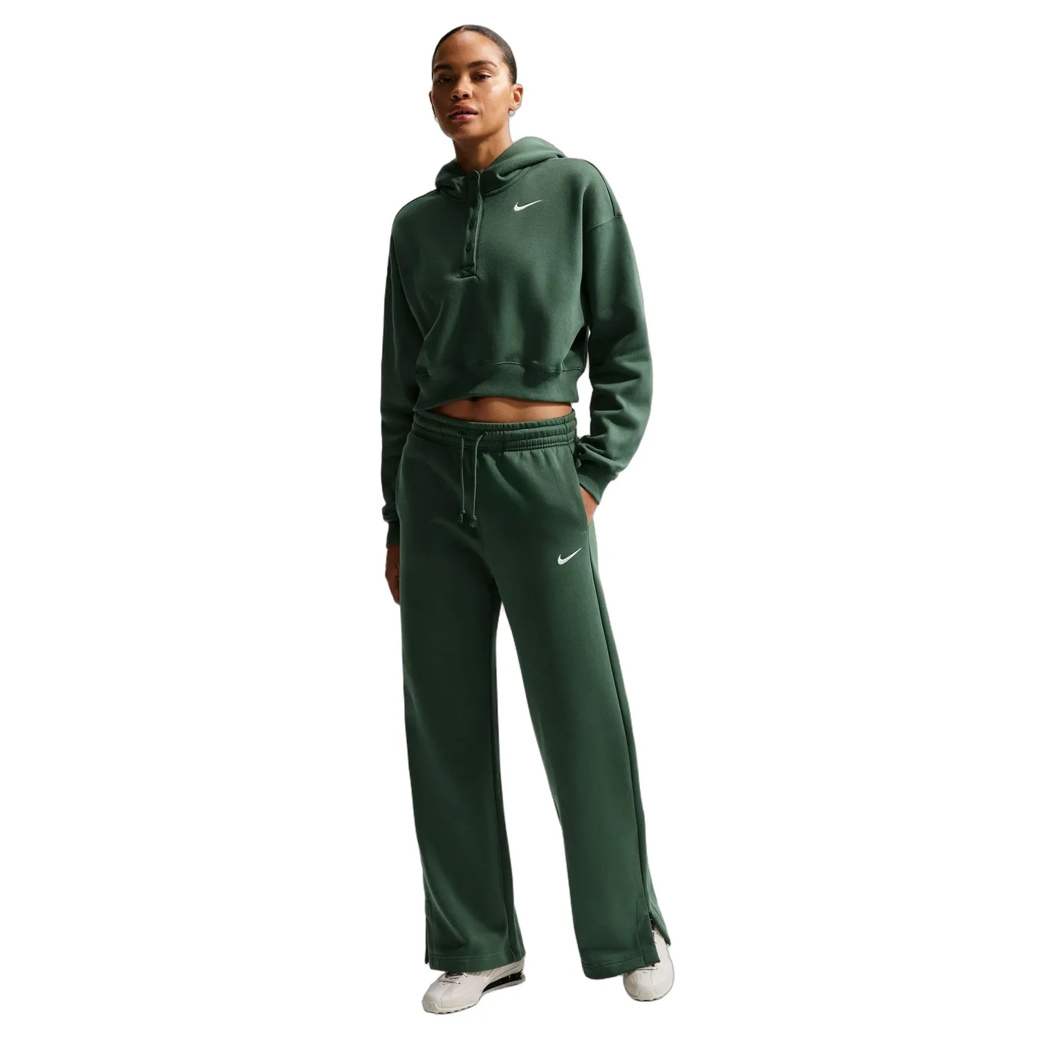 Nike Phoenix Fleece HR Pant Wide 2 pantaloni tuta donna M