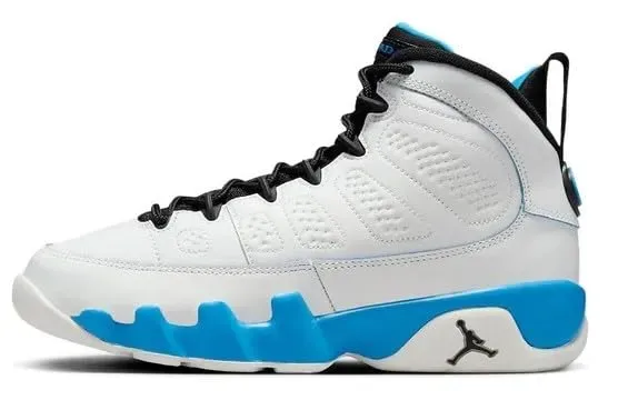 Jordan 9 Retro sneakers pelle bianche blu Air