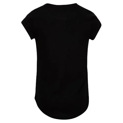 Nike 36F245023 T-shirt Bambina Nera Cotone