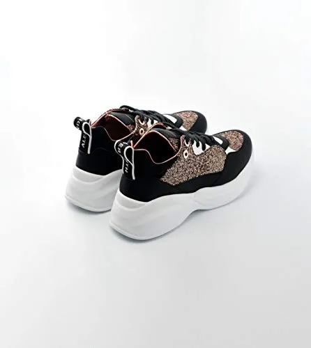 Alexander Smith London Eye sneakers donna gold plateau pelle
