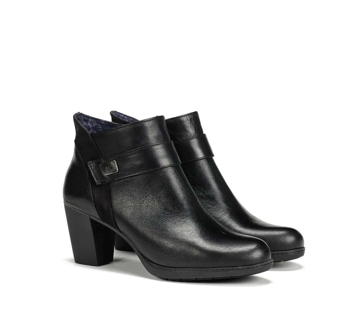 Fluchos Evelyn D9111 stivaletti donna neri tacco alto