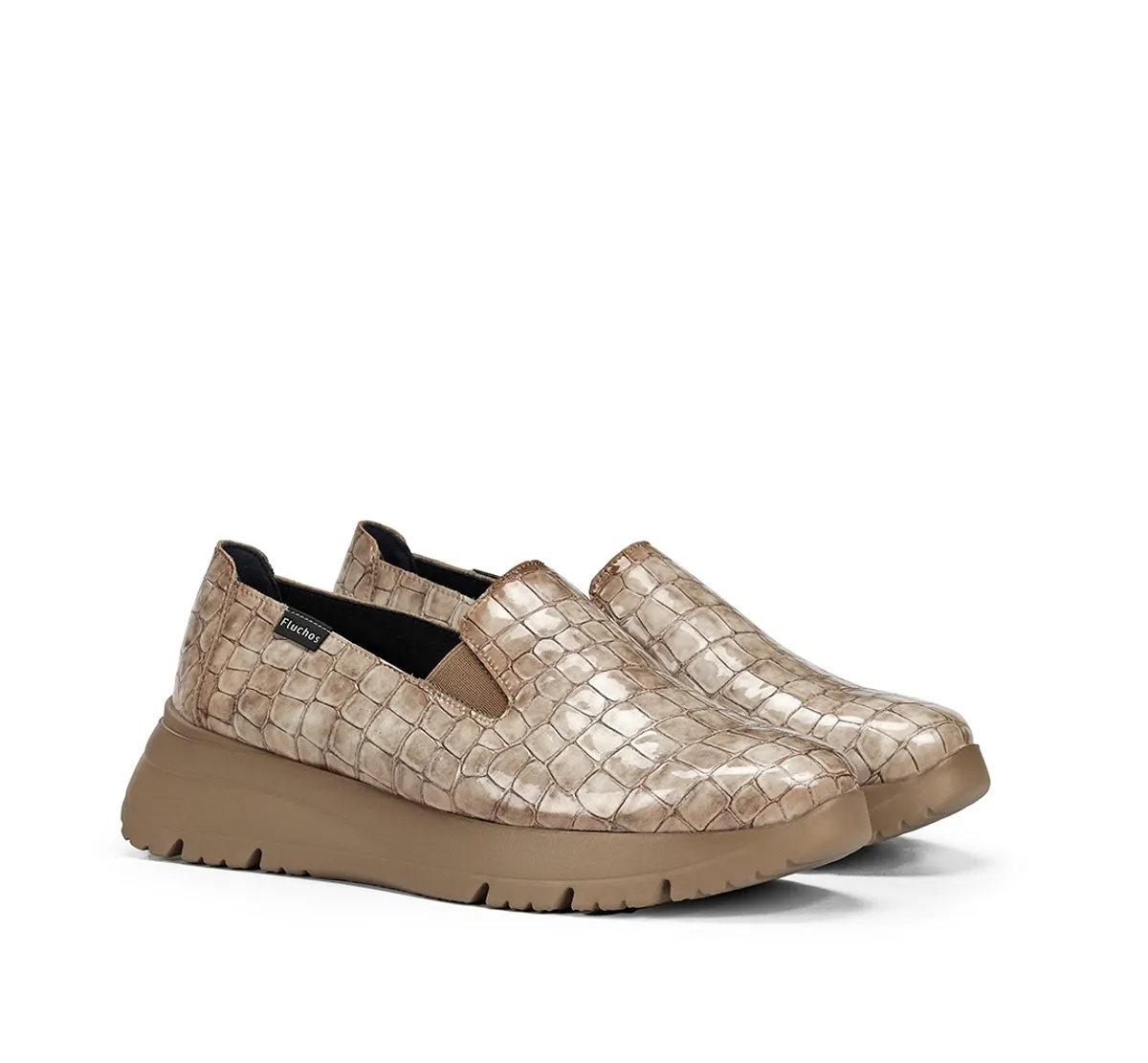 Fluchos Eira F2159 slip on donna tortora casual