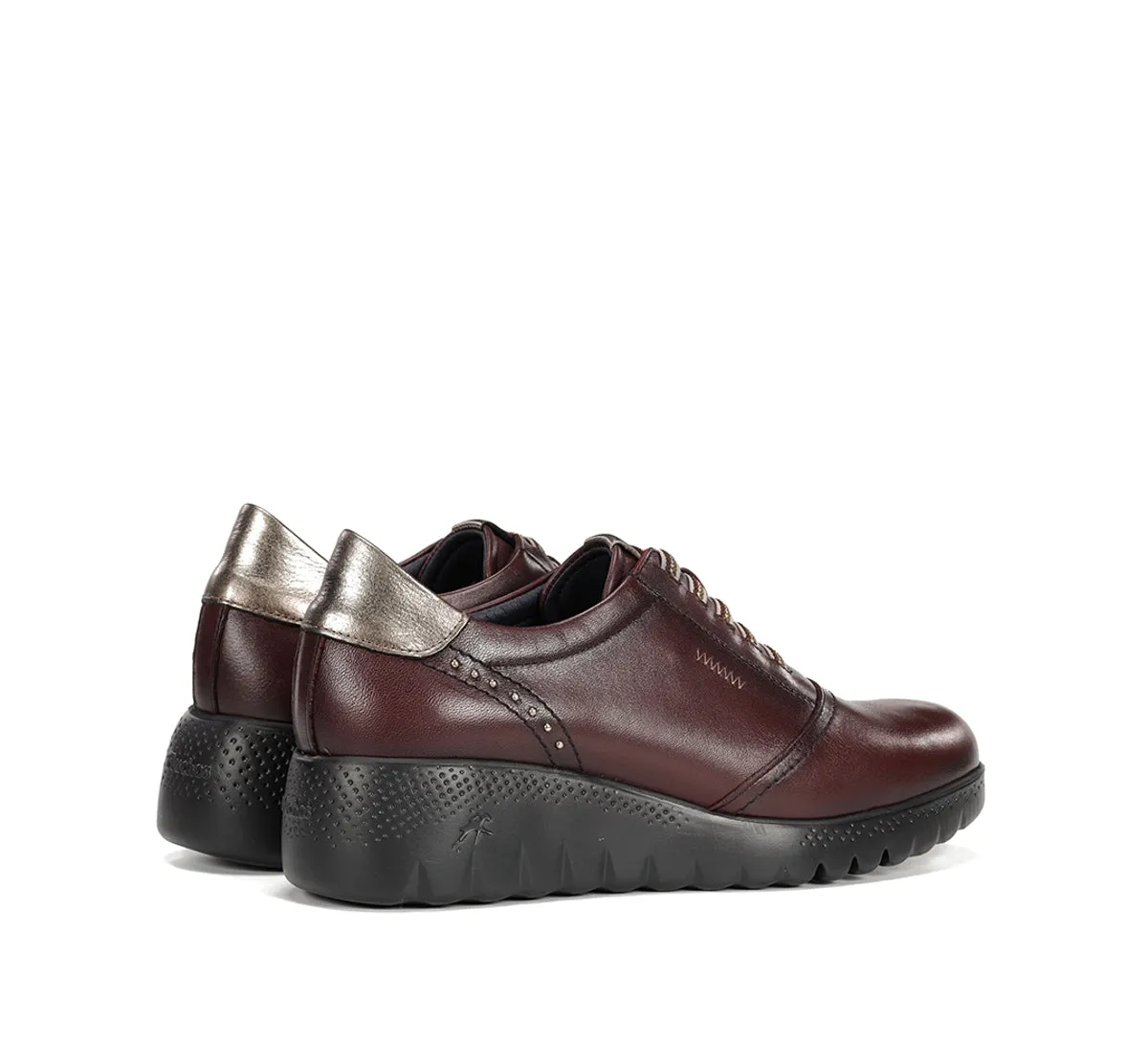 Fluchos Live F2096 sneakers donna bordeaux zeppa